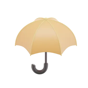 an umbrella on a white background