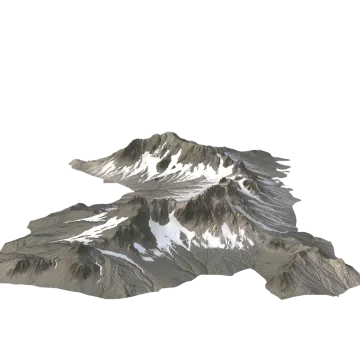 an image of a snow covered mountain