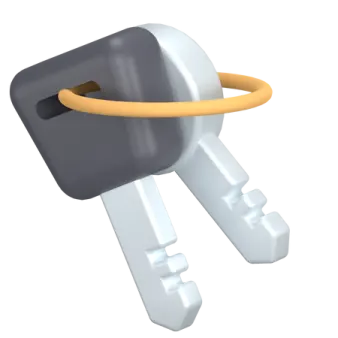 an image of a key with a ring on it