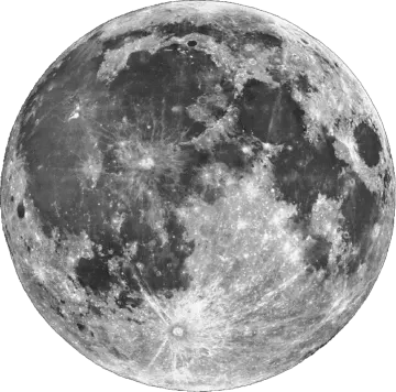 a black and white image of the moon