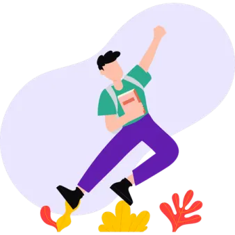 a man in green shirt and purple pants is skateboarding