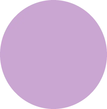 a purple circle with a white background