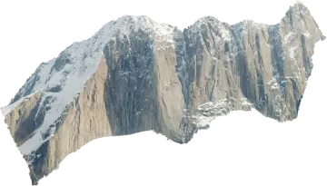 a large mountain with snow on it