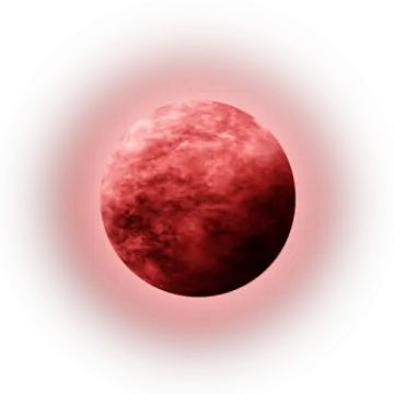 an image of a red moon on a white background