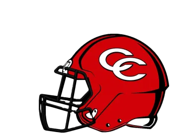 a football helmet with the letter c on it