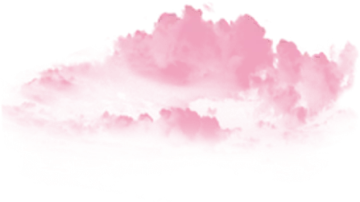 a pink cloud on a white background