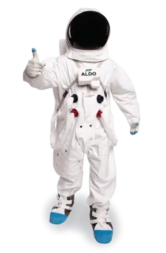an astronaut costume is shown in this image