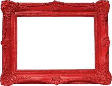 a red frame on a white background