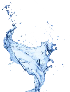 water splash on a white background