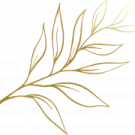 a gold leaf on a white background