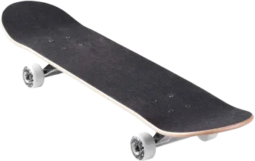 a skateboard on a white background