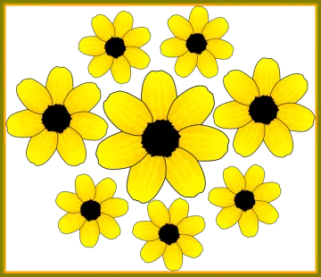 a bunch of yellow flowers