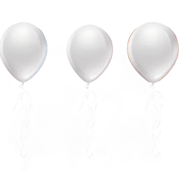 a group of balloons on a white background