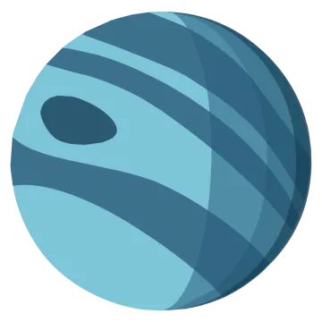 a blue ball with stripes on it