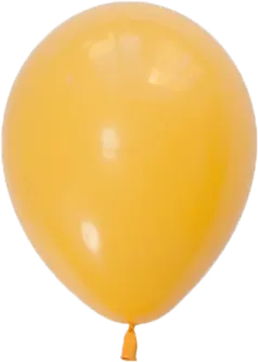 a yellow balloon on a white background