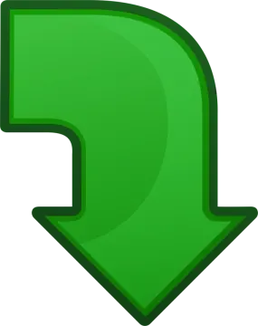 a green arrow icon