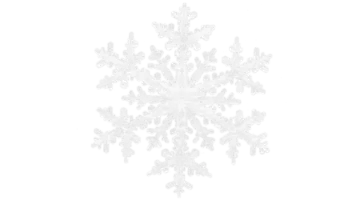a white snowflake is shown in this image