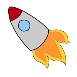 how to draw a rocket