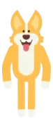 a brown and white dog with its mouth open