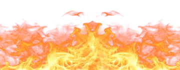 fire flames on a white background