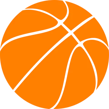 an orange basketball ball on a white background