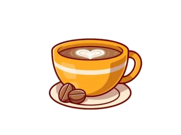a cup of coffee with a heart on it