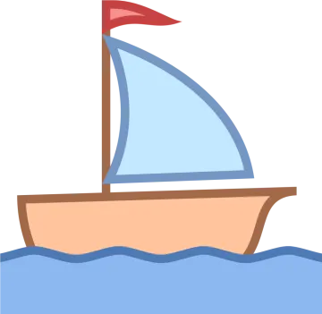 a sail boat floating in the ocean