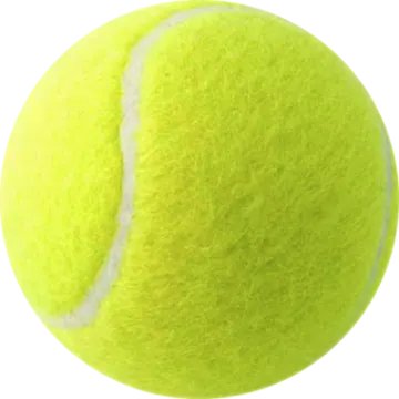 a tennis ball on a white background
