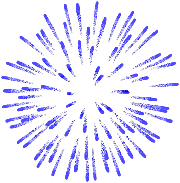 a circle made up of black and white dots on a white background