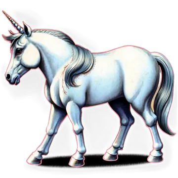 a drawing of a unicorn