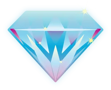 a diamond on a white background