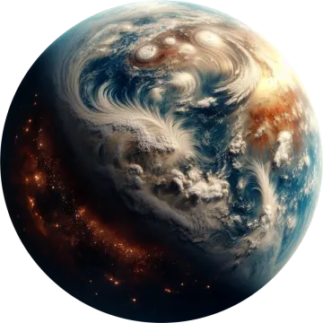 an image of the earth from space