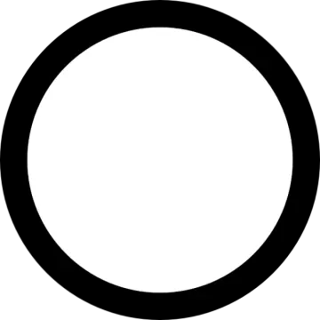 a black circle on a white background