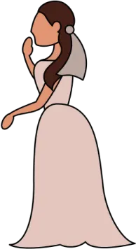 a woman in a wedding dress