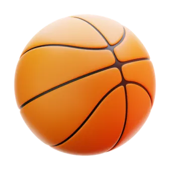a basketball ball on a white background