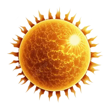 an image of the sun on a white background