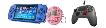 two video game controllers and a controller