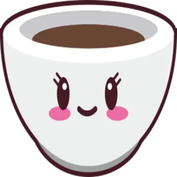 a cup of coffee with a face drawn on it