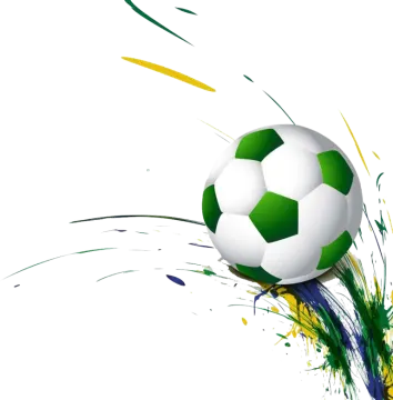 a soccer ball flying through the air