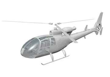a helicopter on a white background
