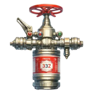 a close up view of a fire hydra