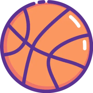 a basketball ball on a white background