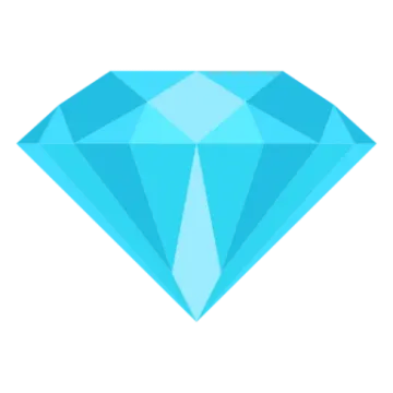 a blue diamond