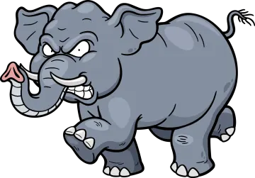 an elephant cartoon character