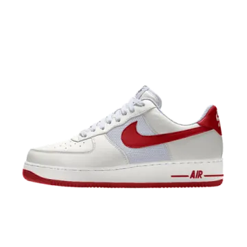 nike air force low white / university red