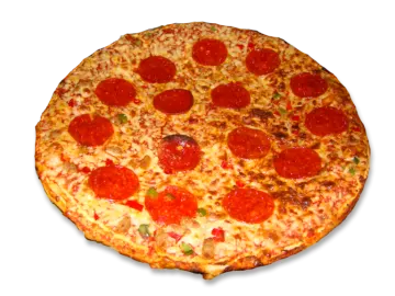 the pizza is round