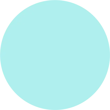a blue circle with a white background