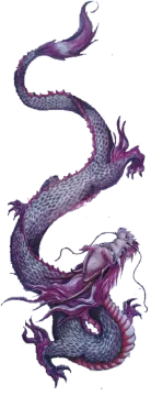 a drawing of a dragon
