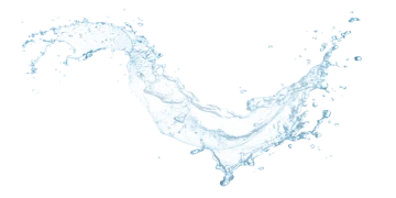 water splash on a white background