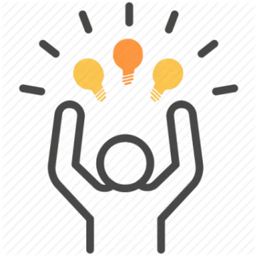 a person holding up two light bulbs in their hands